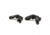 Knight's Armament Offset Fixed Front and Rear Sight, Black, 31593
