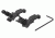 Knight's Armament Offset Fixed Front and Rear Sight, Black, 31593