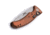 Knives of Alaska Eagle Auto Automatic Folding Knife, 2.9in, CPM MagnaCut Stainless Steel, Spear Point Blade, G10, Orange/Black Handle, 00958FG