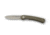 Knives of Alaska Featherlight Hunter D2 Knife, G-10 OD Handle w/ Clip, Olive Drab, 00452FG