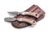 Knives of Alaska Muskrat / Cub Bear Combo Fixed Blade Knives, 2.25in / 2.75in, CPM-S30V Stainless Steel, Round Point/Caping Blade, Stag, Brown And White Sculpted Bone Handle, 00103FG
