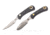Knives of Alaska Muskrat/Cub Bear Combo Fixed Blade Knives, 2.25in/2.75in, Magnacut Stainless Steel, Round Tip/Caping Blade, Suregrip, Black, 00105FG