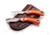 Knives of Alaska Muskrat/Cub Bear Combo Fixed Blade Knives, 2.25in/2.75in, Magnacut Stainless Steel, Round Tip/Caping Blade, Suregrip, Orange, 00106FG