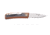 Knives of Alaska Onyx Auto Automatic Folding Knife, 2.6in, CPM MagnaCut Stainless Steel, Drop Point Blade, G10, Orange/Black Handle, 00955FG
