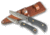 Knives of Alaska Trekker Pronghorn Cub Combo D2 Knives, Suregrip Handle, Black 00197FG