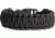 Knotty Boys Fat Boy Survival Bracelet, Black, 9in. Diameter KY101