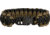 Knotty Boys Fat Boy Survival Bracelet, Coyote Brown-Black, 9in. Diameter KY107