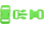 Knotty Boys Hard Plastic Buckle-50 Piece, Neon Green, 3/8in. KYBZ05NG
