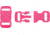Knotty Boys Hard Plastic Buckle-50 Piece, Neon Pink, 3/8in. KYBZ05NP