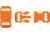 Knotty Boys Hard Plastic Buckle-50 Piece, Orange, 3/8in. KYBZ05O