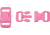 Knotty Boys Hard Plastic Buckle-50 Piece, Pink, 3/8in. KYBZ05LP