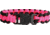 Knotty Boys Single Weave Survival Bracelet, Black and Hot Pink, 8in. Diameter KY212