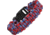 Knotty Boys Themed Survival Bracelet, Red-Blue-Gray, Medium KY361