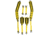 Kokopelli Packraft Thigh Strap Kit, 4-Point Attachment, KO-THIGH STRAP-BK