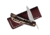Kotoh Knives 2.25in Stag D2 Folding Knife, 4in Closed, 2.25in Satin D2 Tool Steel Blade, Stag Handle, Leather Sheath, KOTOH422514