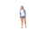 Krimson Klover Mae Swimshirts - Womens, Floral S. Blue, Small, S23144P-658-S