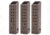 KRISS USA Kriss VECTOR .45 ACP +17 Rounds Pistol Magazine Extension - 3 Pack, FDE, 17, KRKVA-MX2K45FD01