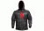 Kryptek Mens Tartaros Hoodie, Typhon/Red, Medium 15TARTTR4