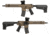 Krytac / KRISS USA Full Metal Trident MKII CRB Airsoft AEG Rifle, 400 FPS, Dark Earth, Large, KTAEG-TR2CRB-FDE01