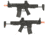 Krytac / KRISS USA Full Metal Trident MKII PDW Airsoft AEG Rifle, Black, Large, KTAEG-TR2PDW-BK01