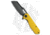Kubey Atlas Folding Knife, 3.31in, Sandvik 14C28N, Sheepsfoot Blade, G10 Yellow Handle, Black/Yellow, 7.80in, BHQ-217111