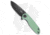 Kubey Belus Folding Knife, 2.95in, AUS-10, Drop Point Blade, G10 Jade Handle, Black/Jade, 7.10in, BHQ-192555