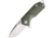 Kubey EDC Linerlock Green Folding Knife, 2.75 sand blast finish D2 tool steel tanto blade, Green G10 handle, KU203B