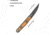 Kubey JL Fixie Fixed Blade Ultem Blk, KUB355D
