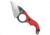Kubey Knives Kubey Hippocam EDC Fixed Blade Knife Red G-10 2.4" Two-Tone KU166D, Red, D2, adult, BHQ-192532
