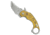 Kubey Knives Kubey Knives Jaw Tanto Liner Lock Knife Ultem 2.5" SW, Yellow, 14C28N, adult, BHQ-218968