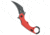 Kubey Knives Kubey Knives Rogue Liner Lock Karambit Knife Red G-10 2.9" Black SW, Red, 14C28N, adult, BHQ-208721
