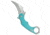 Kubey Knives Kubey Knives Rogue Liner Lock Karambit Knife Tiffany Blue G-10 2.9" Stonewash, Blue, 14C28N, adult, BHQ-208720