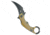 Kubey Knives Kubey Knives Rogue Liner Lock Karambit Knife Ultem 2.9" Black SW, Yellow, Sandvik 14C28N, adult, BHQ-209106