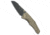 Kubey Knives Kubey Knives Steeltle Frame Lock Knife Bronze Stonewash Titanium 2.4" Black SW, Bronze, Bohler M390, adult, BHQ-211090