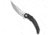 Kubey Knives Kubey Knives Wave Crest Liner Lock Knife Black G-10 3.8" Satin, Black, 14C28N, adult, BHQ-221291