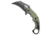 Kubey Knives Kubey Knives Wrath Liner Lock Karambit Knife OD Green G-10 2.7" Black SW, OD Green, Sandvik 14C28N, adult, BHQ-206200
