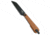 Kubey Knives Kubey Knives YAG Sheepsfoot Fixed Blade Knife Brown Micarta 2.4" Black PVD, Brown, 14C28N, adult, BHQ-227552