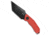 Kubey Knives Kubey Knives Yokai Fixed Blade Knife Red G-10 4.8" Black SW, Red, 14C28N, adult, BHQ-211083
