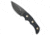 Kubey Knives Kubey Willumsen Hunter Fixed Blade Drop Point Knife Black G-10 3.4" Black SW, Black, 14C28N, adult, BHQ-200449