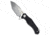 Kubey Kubey Golf EDC Fixed Blade Knife Black G-10 3.1" Bead Blast AUS-10 KU230C, Black, AUS-10, adult, BHQ-192534