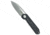 Kubey Kubey Royal Liner Lock Knife Black G-10 3" Stonewash 14C28N, Black, Sandvik 14C28N, adult, BHQ-211070