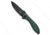 Kubey Ruckus Folding Knife, 3.31in, AUS 10A, Drop Point Blade, G-10, Green Handle, Green/Black, 8.03 inch, BHQ-221761