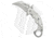 Kubey Mini Wrath Folding Knife, 2.44in, Sandvik 14C28N, Hawkbill Blade, G10 White Handle, Gray/White, 6.89in, BHQ-202994