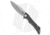 Kubey Raven Folding Knife, 3.54in, AUS-10, Drop Point Blade, G10 Black Handle, Gray/Black, 8.15in, BHQ-120450