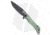 Kubey Raven Folding Knife, 3.54in, AUS-10, Drop Point Blade, G10 Jade Handle, Black/Jade, 8.15in, BHQ-192537