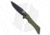 Kubey Raven Folding Knife, 3.54in, AUS-10, Drop Point Blade, G10 OD Green Handle, Black/OD Green, 8.15in, BHQ-192538