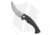 Kubey Scimitar Folding Knife, 3.50in, AUS-10, Trailing Point Blade, G10 Black Handle, Gray/Black, 8.00in, BHQ-194541