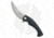 Kubey Scimitar Folding Knife, 3.50in, Sandvik 14C28N, Trailing Point Blade, G10 Black Handle, Black/Black, 8.00in, BHQ-199557