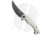 Kubey Scimitar Folding Knife, 3.50in, Sandvik 14C28N, Trailing Point Blade, G10 White Handle, Black/White, 8.00in, BHQ-194540