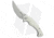 Kubey Scimitar Folding Knife, 3.50in, Sandvik 14C28N, Trailing Point Blade, G10 White Handle, Gray/White, 8.00in, BHQ-194539